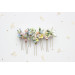 Pastel Wildflower Hair Pins with Dragonfly Accent for Bridal Hairstyles