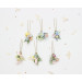 Pastel Wildflower Hair Pins with Dragonfly Accent for Bridal Hairstyles