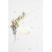 Pastel Wildflower Hair Pins with Dragonfly Accent for Bridal Hairstyles