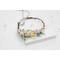 Pastel Wildflowers Flower Crown for Colorful Flower Girl Hairstyles