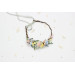 Pastel Wildflowers Flower Crown for Colorful Flower Girl Hairstyles
