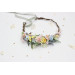 Pastel Wildflowers Flower Crown for Colorful Flower Girl Hairstyles