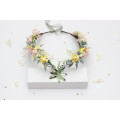 Colorful Wildflower Fairy Crown for Pastel Bridal and Festival Hairstyles