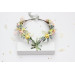Colorful Wildflower Fairy Crown for Pastel Bridal and Festival Hairstyles