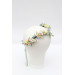 Colorful Wildflower Fairy Crown for Pastel Bridal and Festival Hairstyles