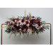 Flower Arch Arrangement in Burgundy, Dusty Rose & Blush Pink | Faux Floral Archway for Wedding