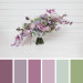 Asymmetrical Bridal Bouquet in Sage Green, Lilac & Lavender Pastel Tones