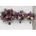 Purple, Lilac, Gold & Beige Bridal Bouquet – Elegant Faux Wedding Flowers
