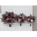 Wedding Bouquets in Purple, Gold & Beige | Cascading Bridal & Bridesmaid Faux Bouquets