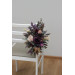 Purple, Lilac, Gold & Beige Chair Aisle Flowers for Wedding Ceremony
