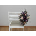 Purple, Lilac, Gold & Beige Chair Aisle Flowers for Wedding Ceremony