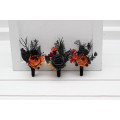 Black & Orange Gothic Wedding Boutonnieres for Groom and Groomsmen