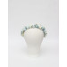 Dusty Blue, White & Ivory Flower Crown for Flower Girl Hairstyles