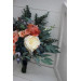 Bridal and Bridesmaid Wedding Bouquets in Navy Blue, Coral & Ivory