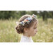 Wildflower Flower Crown | Colorful Peach, Orange, Dusty Blue, Ivory & Lilac Flowers | Flower Girl Crown