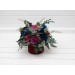 Jewel Tone Wedding Centerpiece in Navy Blue, Magenta, Fuchsia, Purple & Emerald Green