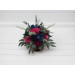 Jewel Tone Wedding Centerpiece in Navy Blue, Magenta, Fuchsia, Purple & Emerald Green