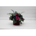 Jewel Tone Wedding Centerpiece in Navy Blue, Magenta, Fuchsia, Purple & Emerald Green