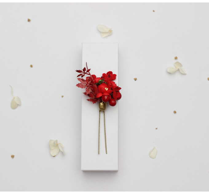 Mix and Match Wildflower Hair Pins for Bridal and Bridesmaid Hairstyles