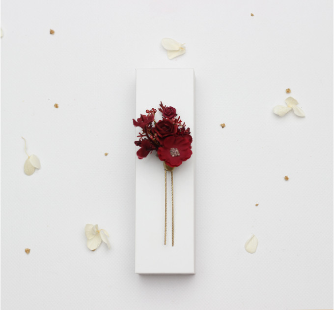 Mix and Match Wildflower Hair Pins for Bridal and Bridesmaid Hairstyles