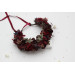 Burgundy & Blue Berry Flower Crown for Bridal Hairstyles