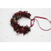 Burgundy & Blue Berry Flower Crown for Bridal Hairstyles