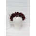 Burgundy & Blue Berry Flower Crown for Bridal Hairstyles