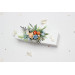 Peach, Dusty Blue & Ivory Floral Hair Combs for Wedding Hairstyles