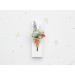 Peach, Dusty Blue & Ivory Wedding Boutonnieres for Groom and Groomsmen