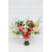 Bright Colorful Wildflower Bridal Bouquet for Summer Wedding Styling