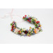 Colorful Wildflower Flower Crown for Bridal and Festival Hairstyles