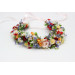 Colorful Wildflower Flower Crown for Bridal and Festival Hairstyles