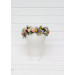Colorful Wildflower Flower Crown for Bridal and Festival Hairstyles