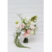 Bridal and Bridesmaid Bouquets in Blush Pink, Ivory & Soft Olive Green
