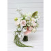 Bridal and Bridesmaid Bouquets in Blush Pink, Ivory & Soft Olive Green