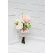 Bridal and Bridesmaid Bouquets in Blush Pink, Ivory & Soft Olive Green