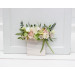 Blush Pink, Ivory & Soft Olive Green Pocket Flowers for Weddings