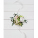 Blush Pink, Ivory & Soft Olive Green Wrist Bracelet