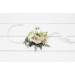 Blush Pink, Ivory & Soft Olive Green Wrist Bracelet