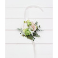 Blush Pink, Ivory & Soft Olive Green Wrist Bracelet