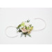 Blush Pink, Ivory & Soft Olive Green Wrist Bracelet