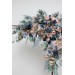  Flower arch arrangement in dusty blue beige colors.  Arbor flowers. Floral archway. Faux flowers for wedding arch. 0506