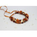 Rust, Cream & Burgundy Flower Crown for Bridal and Boho Hairstyles