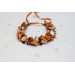 Rust, Cream & Burgundy Flower Crown for Bridal and Boho Hairstyles