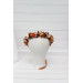 Rust, Cream & Burgundy Flower Crown for Bridal and Boho Hairstyles