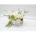 Blush Pink, Ivory & Soft Olive Green Wedding Centerpiece