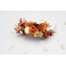 Rust, Cream & Burgundy Floral Hair Comb for Bridal Hairstyles
