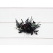 Purple & Black Hair Comb for Gothic Wedding Hairstyles