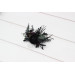 Purple & Black Hair Comb for Gothic Wedding Hairstyles