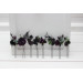 Gothic Hair Pins in Purple & Black for Bridal Hairstyles
